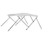3 Bow Bimini Top White 183x160x140 cm
