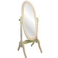 Fantasy Fields - Crackled Rose Standing Mirror