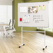 90X120Cm Standing Magnetic Whiteboard With Wheels