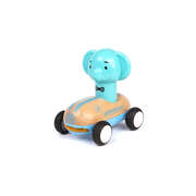 Wooden press go racer elephant with sound and light