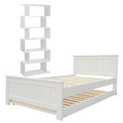 Bed frame king single and bookshelf