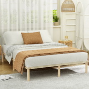 Queen Bliss Wooden Bed Frame with Timber Pine Base