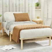 Single Size Timber Pine Bed Frame with Platform Mattress