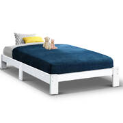 King Single Size Wooden Bed Frame Mattress Base Timber Platform JADE
