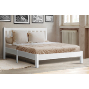 Bed Frame Queen Size Wooden White SOFIE