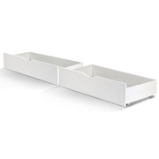 2x Bed Frame Storage Drawers Trundle White