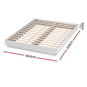 Queen Bed Frame with 16Colour Led Light Wooden Platform Bed Base DAYGLOW