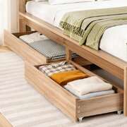 Under Bed Storage Drawers Wheels Wooden 2pk | EXTG