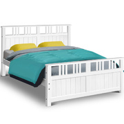 Wooden Bed Frame Queen Size Timber Kids Adults Mattress Bed Base EVA