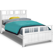 Wooden Bed Frame Timber Single Size EVA Kids Adults Mattress Bed Base