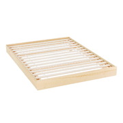 Bed Frame Double Size Floating Wooden Mattress Base Platform Timber