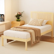 Bed Frame Single Size Rattan Wooden Rita