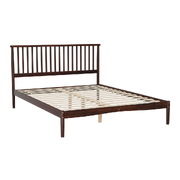 Stylish Walnut Queen Bed Frame