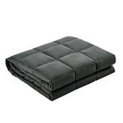 Giselle Bedding 5KG Cotton Weighted Blanket Heavy Gravity Sleep Adult Black