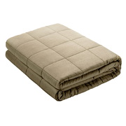 Giselle Bedding Cotton Weighted Blanket Heavy Gravity Deep Relax Sleep Adult 5KG Brown