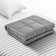 Giselle Bedding 5KG Cotton Weighted Gravity Blanket Deep Relax Calming Adult Light Grey