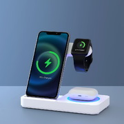 4-In-1 Wireless Charger Dock Fast Charging For Phone White