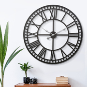Wall Clock Large Modern Vintage Retro Metal Clocks Handmade Home Office Decor