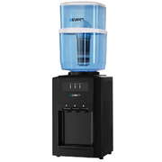 22L Devanti Water Cooler Dispenser Bench Top 3 Taps Chiller Filter Purifier Three Taps Balck