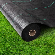 Instahut 3.66m x 30m Weedmat Weed Control Mat Woven Fabric Gardening Plant PE