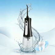 Black Cordless Water Flosser Dental Oral Irrigator Teeth Cleaner