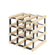 Timber Wine Storage Rack Wooden Cellar Organiser 12 Bottle Display Stand