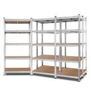 5X1.8M Garage Shelving Warehouse Rack Pallet Racking Storage Shelf Silver