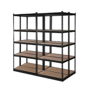 4X1.5M Garage Shelving Warehouse Rack Pallet Racking Storage Shelve Black