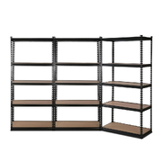 3X1.8M Garage Shelving Warehouse Rack Pallet Racking Storage Shelve Black