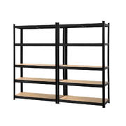 2X1.8M Garage Shelving Warehouse Rack Pallet Racking Storage Shelf Black