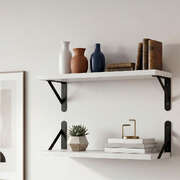 Levede Floating Wall Shelves 2Pcs Deep Wall Mounted Display Book Shelf Bedroom