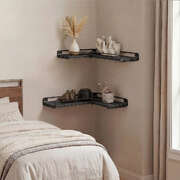Corner Floating Shelves 2-Pack Wall Mounted | EXTG