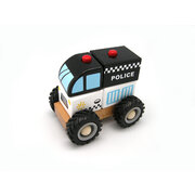 WOODEN BLOCK POLICE RUBBER WHE