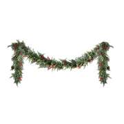 3M Christmas Garland Pre-lit LED with Pine Cones Xmas Decor Green