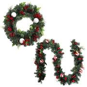 Christmas Garland and Wreath Set for Magical Tree Decor