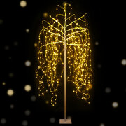 2.1M Solar Christmas Tree with 600 Warm White LED Lights