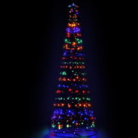 Jingle Jollys 3.6M LED Christmas Tree Lights Xmas Fibre Optic Decor Multi Colour Bonus Bag