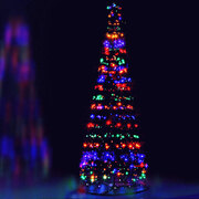Solar Christmas Tree with 400 LEDs and 8 Light Modes