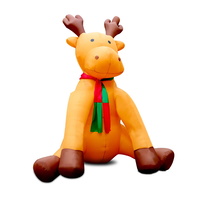Jingle Jollys 3.6m Christmas Inflatable Reindeer Lights Xmas Decoration