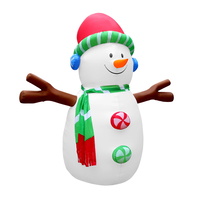 Jingle Jollys Inflatable Christmas Snowman Lights LED Xmas Decoration Outdoor 3M