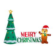 Christmas Inflatable Gingerbread Man 1.5M Height LED Decorations Illuminated