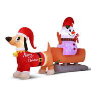 Christmas inflatable snowman dog 4.2m tall outdoor decorations illuminated