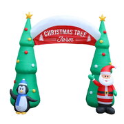 Jingle Jollys Inflatable Christmas Tree Archway Santa 3M Xmas Outdoor Decoration