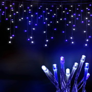 Christmas Lights 20M 800 LED Icicle Light Blue White Decorations