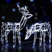 Christmas Lights 200 LEDs Fairy Light Reindeer 2pcs Decorations