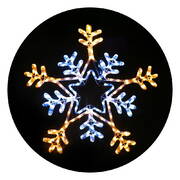 Jingle Jollys Christmas LED Motif Lights Rope Snowflake