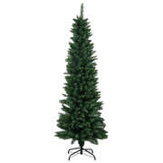 Compact 1.8M 600Tips Pencil Christmas Tree  Wood Finish Classic