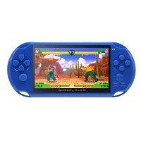 Blue 5 Inch Screen Handheld Video Console Built in 300 Games GBA/NES Console 
