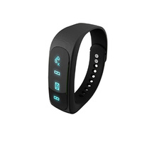 E02 Smart Watch Bluetooth 4.0 Fitness Tracker Black