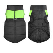 Dog Winter Jacket Padded Pet Clothes Windbreaker Vest Coat L Green